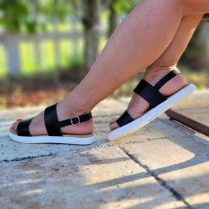 Comfort Walking Ankle Strap Open Toe Flat Sandals